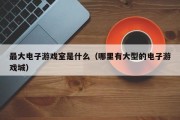 最大电子游戏室是什么（哪里有大型的电子游戏城）