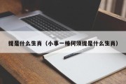 提是什么生肖（小事一椿何须提是什么生肖）