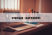 养殖网桑蚕（桑蚕养殖视频）