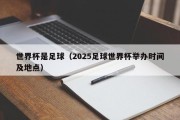世界杯是足球（2025足球世界杯举办时间及地点）