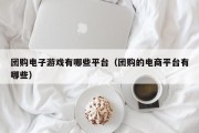 团购电子游戏有哪些平台（团购的电商平台有哪些）